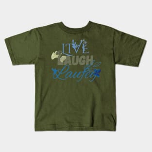 Live Laugh Laufey Blue Kids T-Shirt